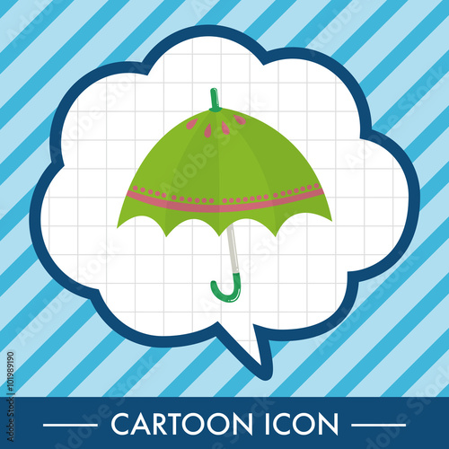 Umbrella theme elemets vector,eps