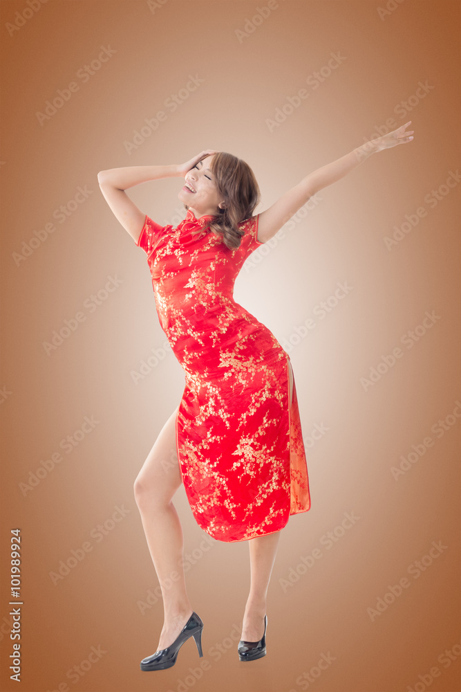 Chinese woman dress traditional cheongsam Chinese woman dress traditional cheongsam