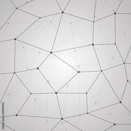Abstract vector background, geometry, lines and points, triangles, technology wallpaper 