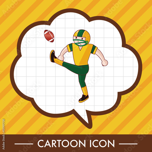 football player theme elements vector,eps