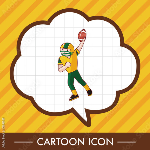 football player theme elements vector,eps