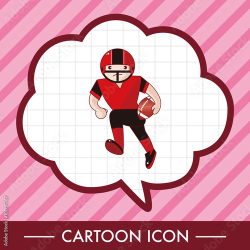 football player theme elements vector,eps