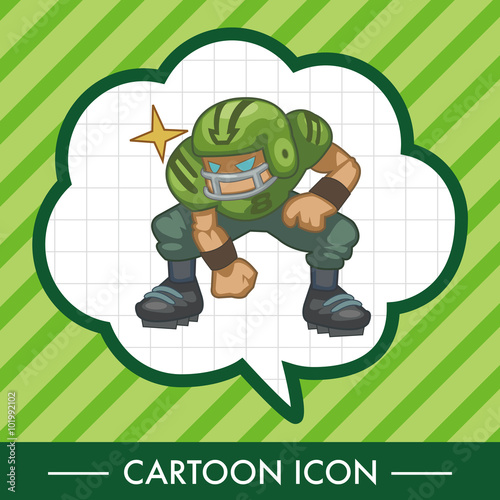football player theme elements
