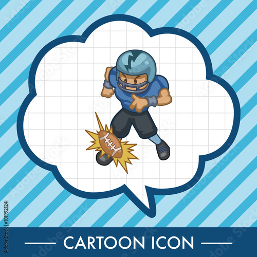 football player theme elements