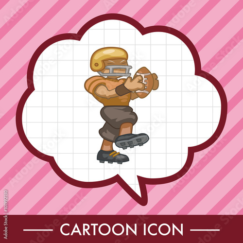 football player theme elements