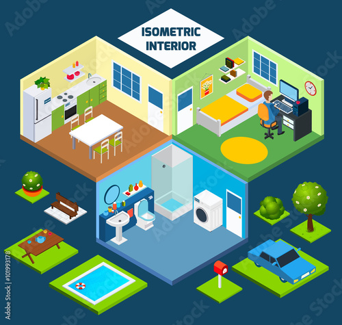 Isometric interior concept