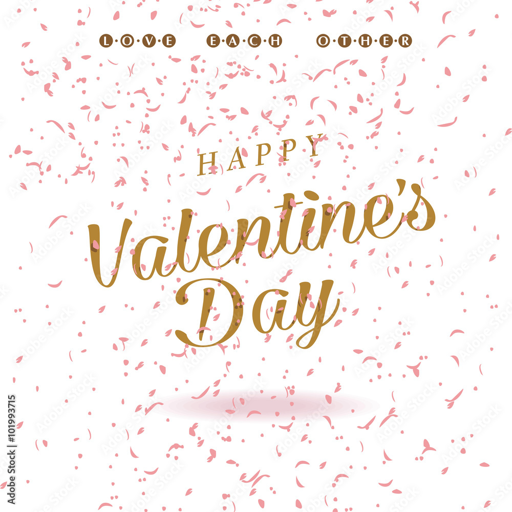 Happy Valentines Day Card Design. Valentine concept.