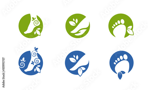 Fußpflege Icon Set 