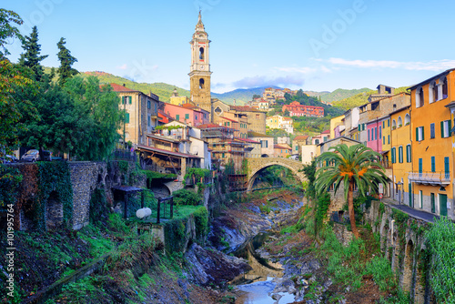 Dolcedo, small italian town in the Maritime Alps, Liguria, Italy photo