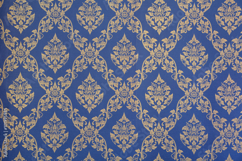Photography Thai pattern style on the wall in Thailand