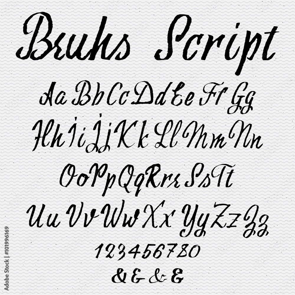 Hand drawn font handwriting brush Hand drawn font handwriting brush