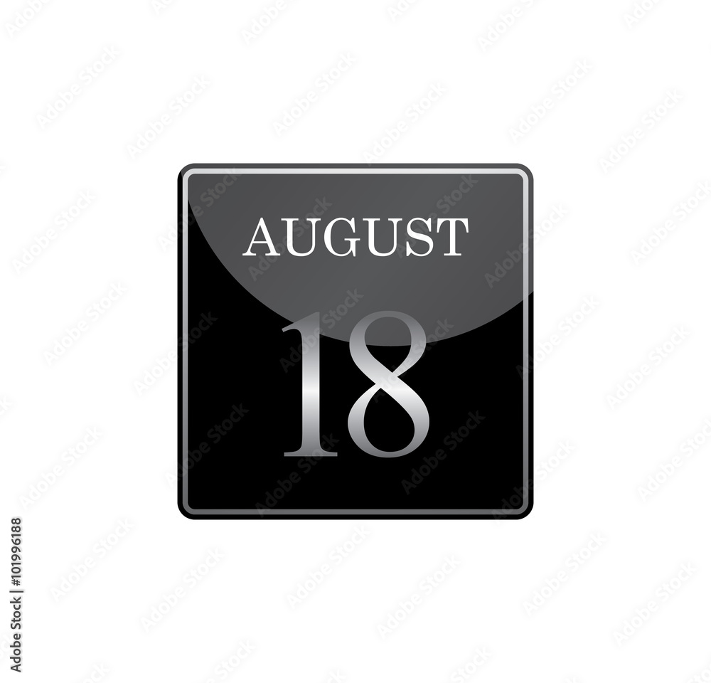 18 august calendar silver and glossy 18 august calendar silver and glossy