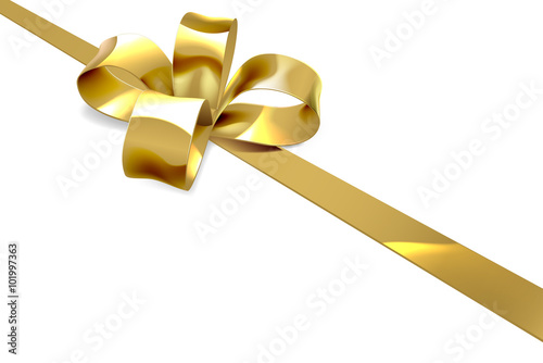 Gold Bow Christmas Gift Bac...