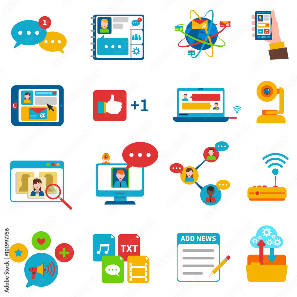 Social Network Icons Set Social Network Icons Set