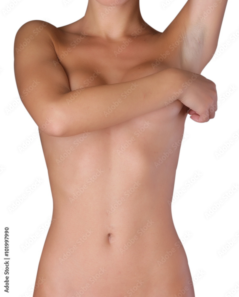 Ragazza nuda con seno coperto Ragazza nuda con seno coperto