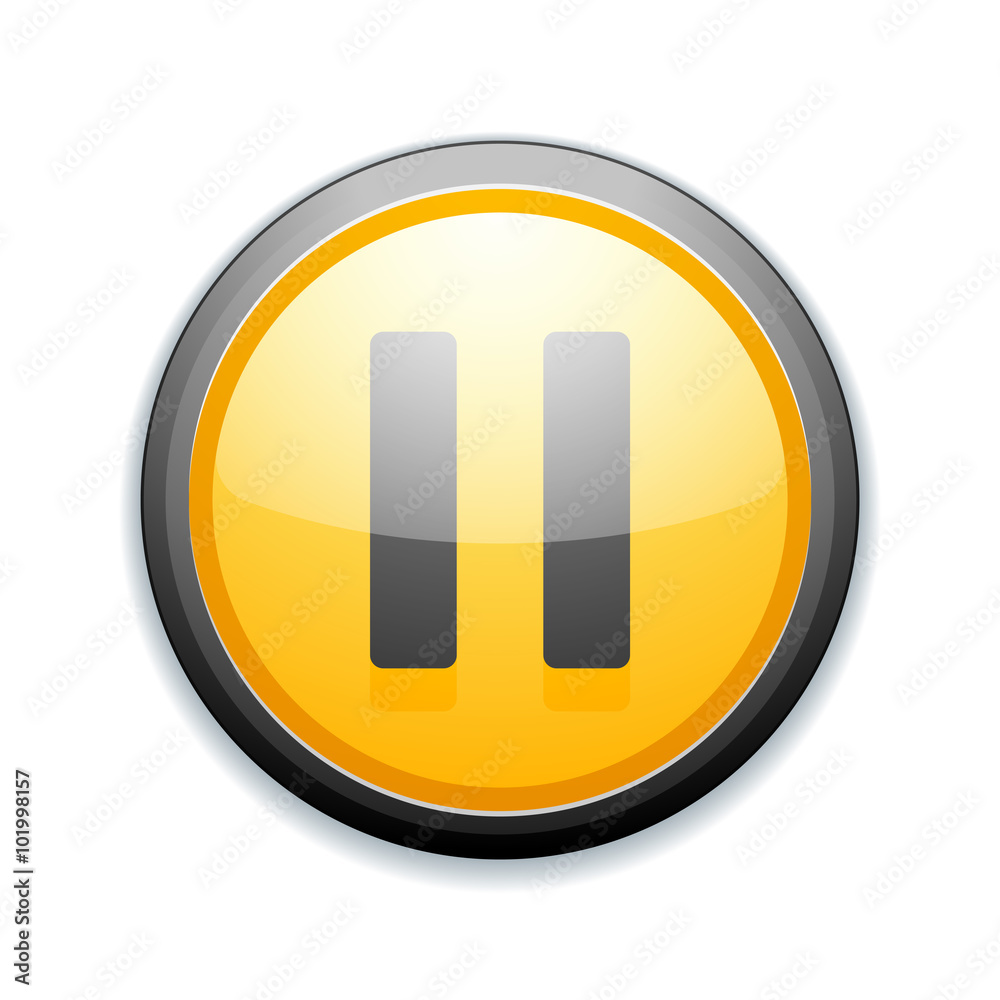 Pause button sign Pause button sign