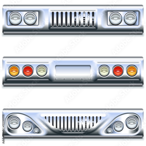 Vector Front and Rear Car Part