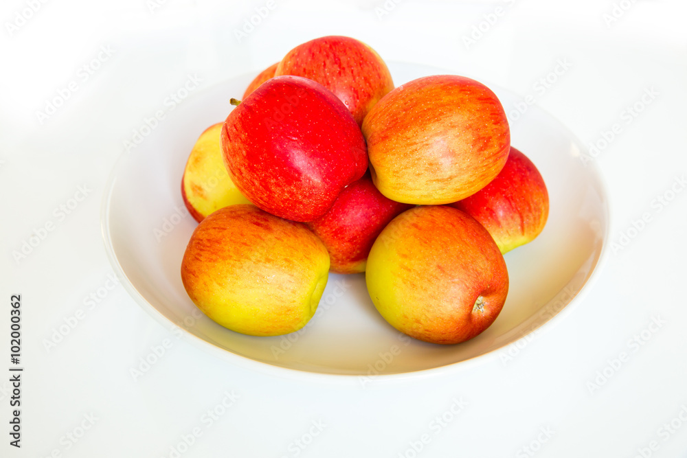 Red apple isolated on white background cutout Red apple isolated on white background cutout