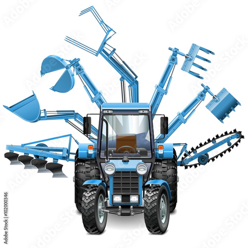 Vector Tractor Multi Equipment