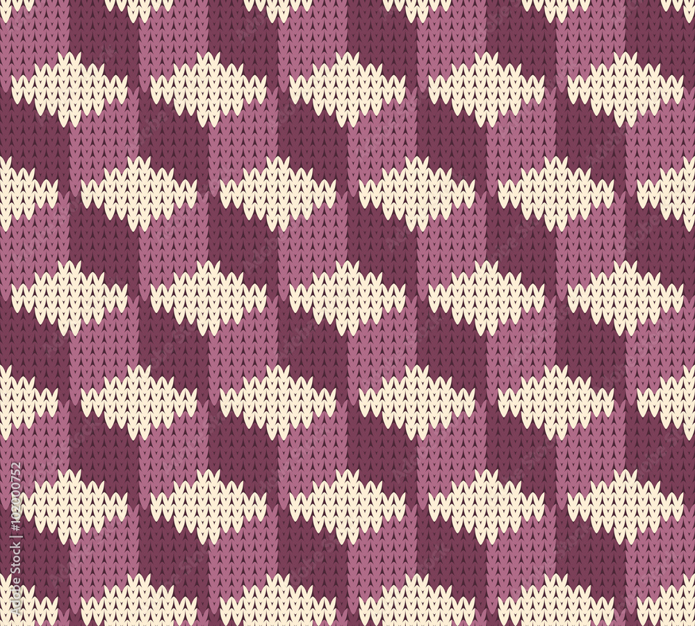 Fototapeta premium Abstract pattern with seamless knitted texture