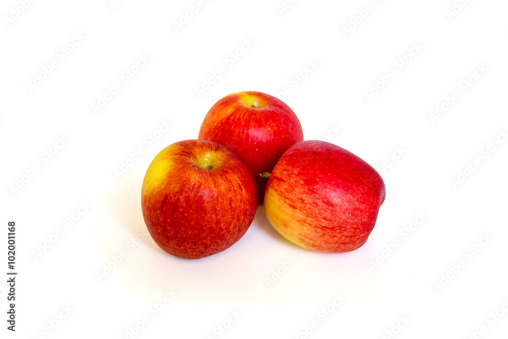 Red apple isolated on white background cutout Red apple isolated on white background cutout