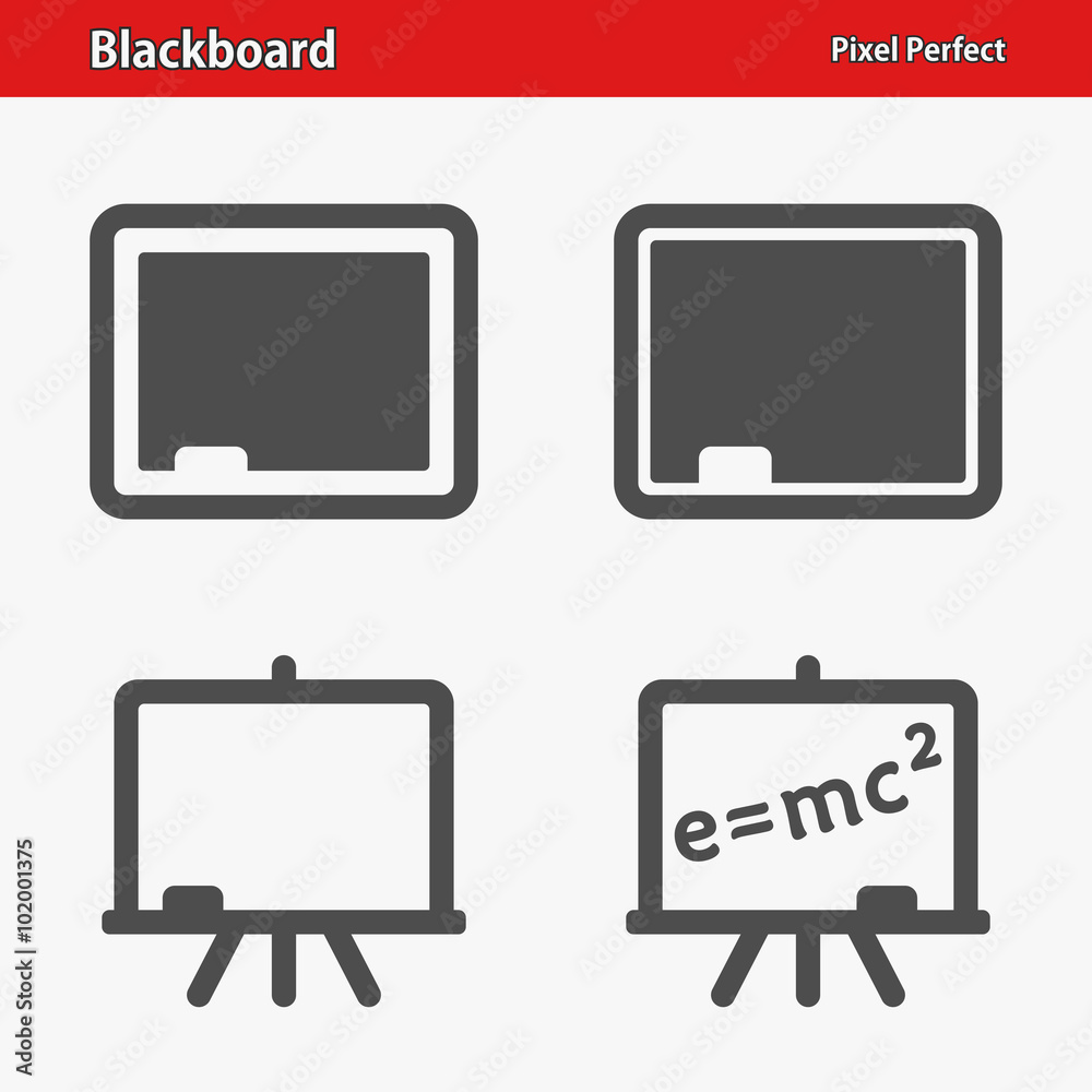 Blackboard Icons. Professional, pixel perfect icons optimized for both large and small resolutions. EPS 8 format.