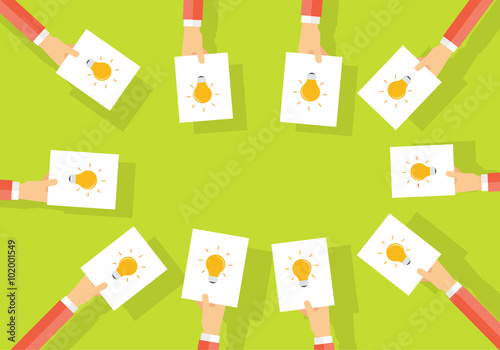  business brainstorm.share idea to work.business creative.