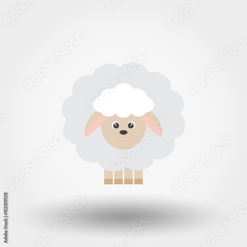Sheep. Toy icon.