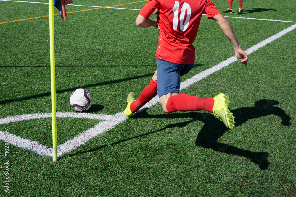 Naklejka premium Corner Kick