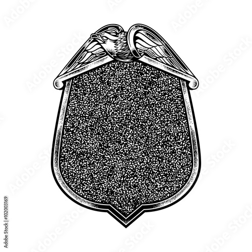 classic eagle badge vector vintage illustration
