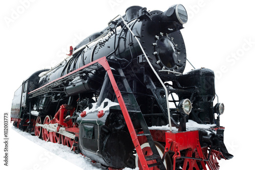 Black old train