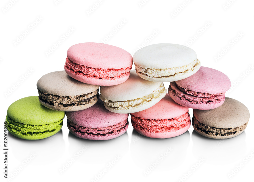 Fototapeta premium Colorful macaroon cake