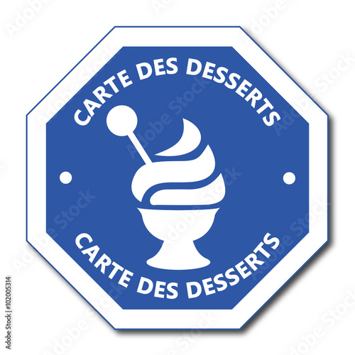 Logo carte des desserts.