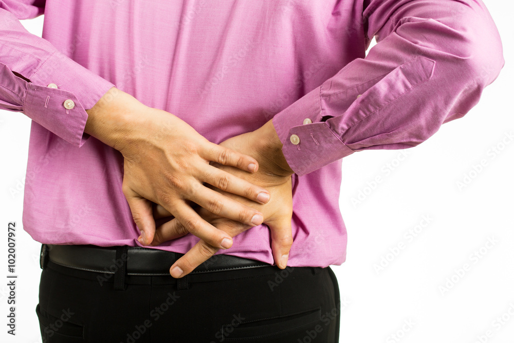 Obraz premium .Back pain man