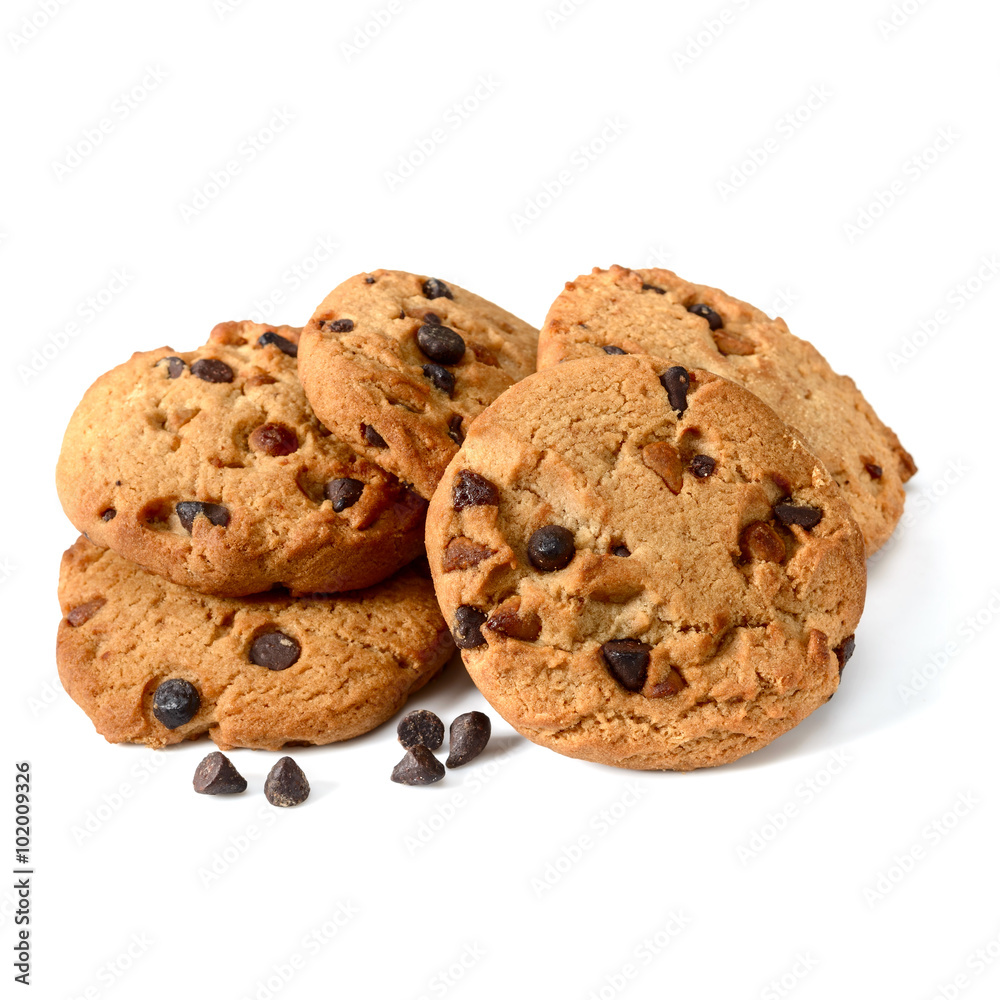 chocolate cookies on white chocolate cookies on white