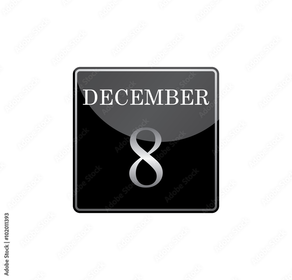 8 december calendar silver and glossy 8 december calendar silver and glossy