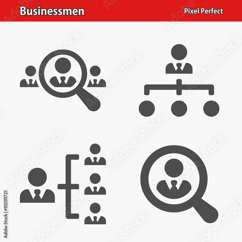 Businessmen Icons. Professional, pixel perfect icons optimized for both large and small resolutions. EPS 8 format.