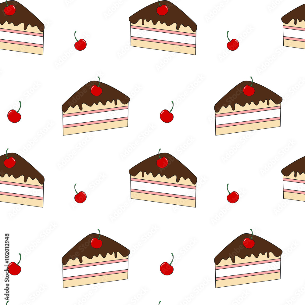 Cake pattern | Stock vector | Colourbox