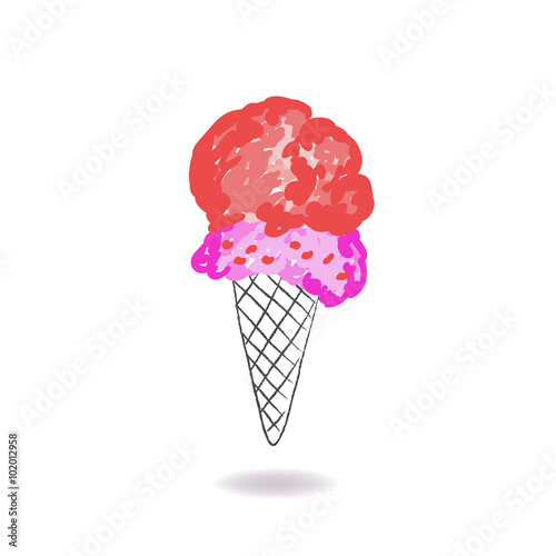 Isolated Ice cream vector i...