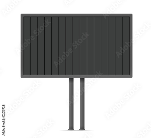 Blank urban advertising board template. Past your content on it