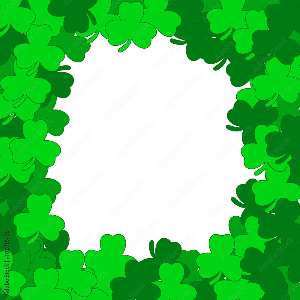 Fototapeta premium Abstract background of a St. Patrick's Day. Vector illustration