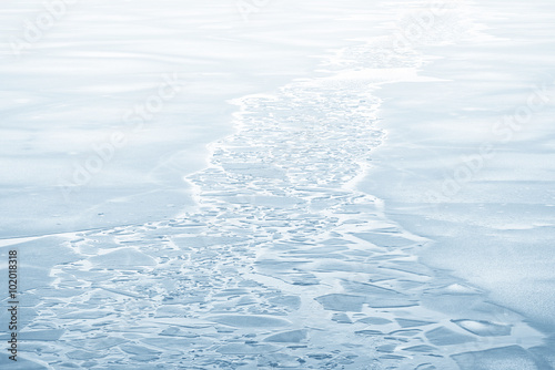 Ice channel during the cold...