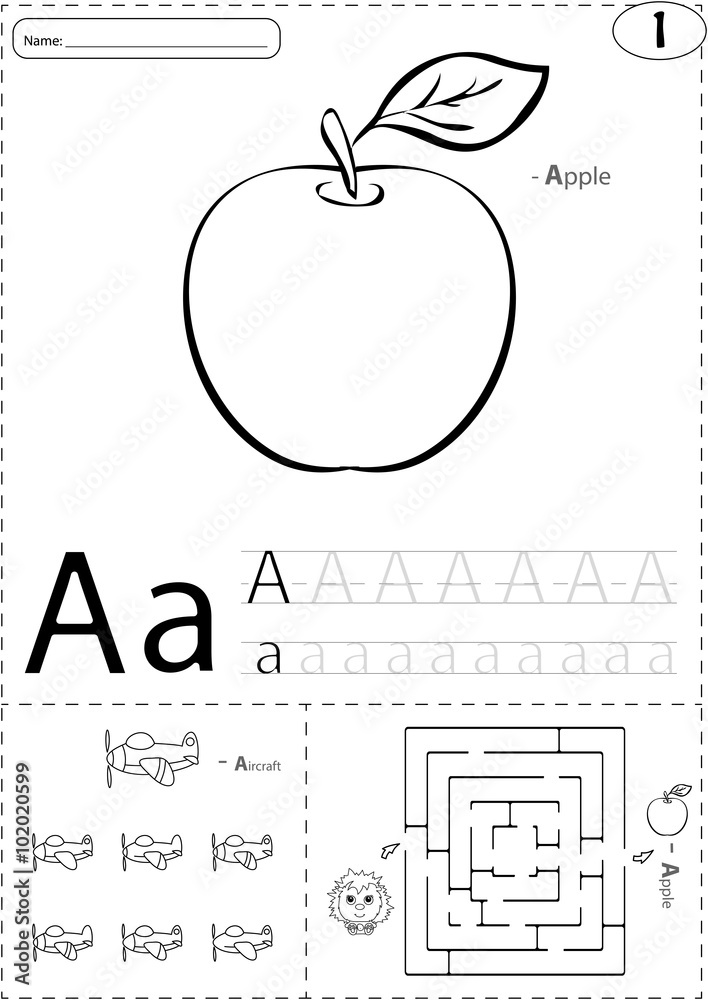 A Is For Apple Worksheet Worksheets For Kindergarten