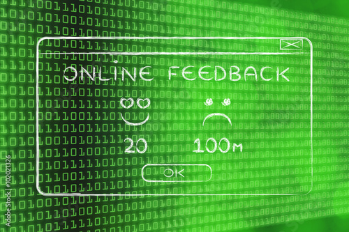 Wallpaper Mural online feedback pop-up window with many unsatisfied customers Torontodigital.ca