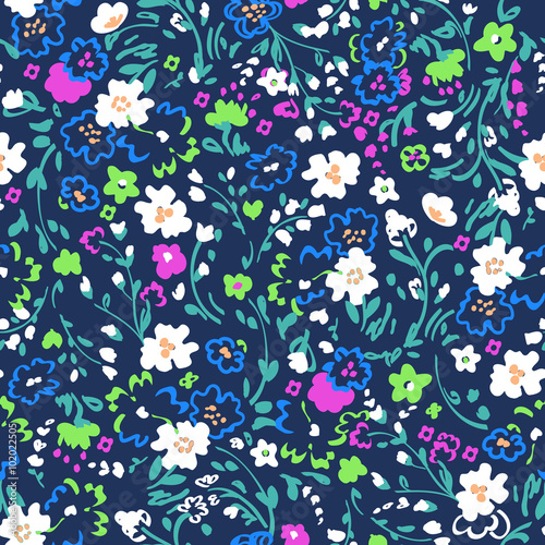 Ditsy floral print   seamless background