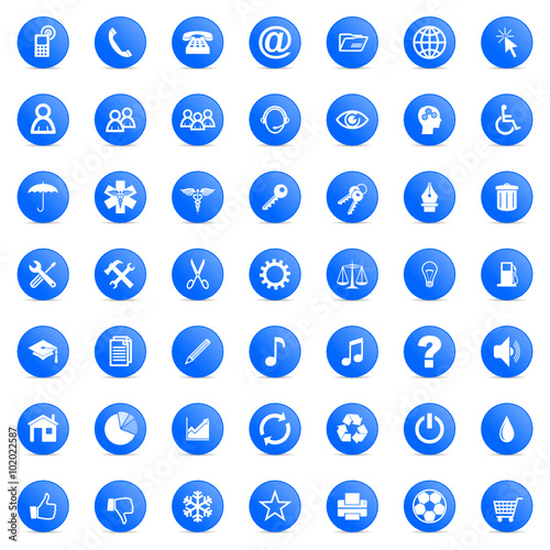 business internet vector icons set 