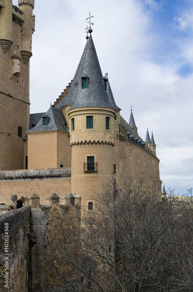 Alcazar castle in Segovia  