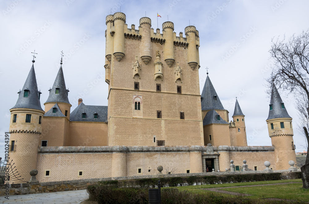 Alcazar castle in Segovia  