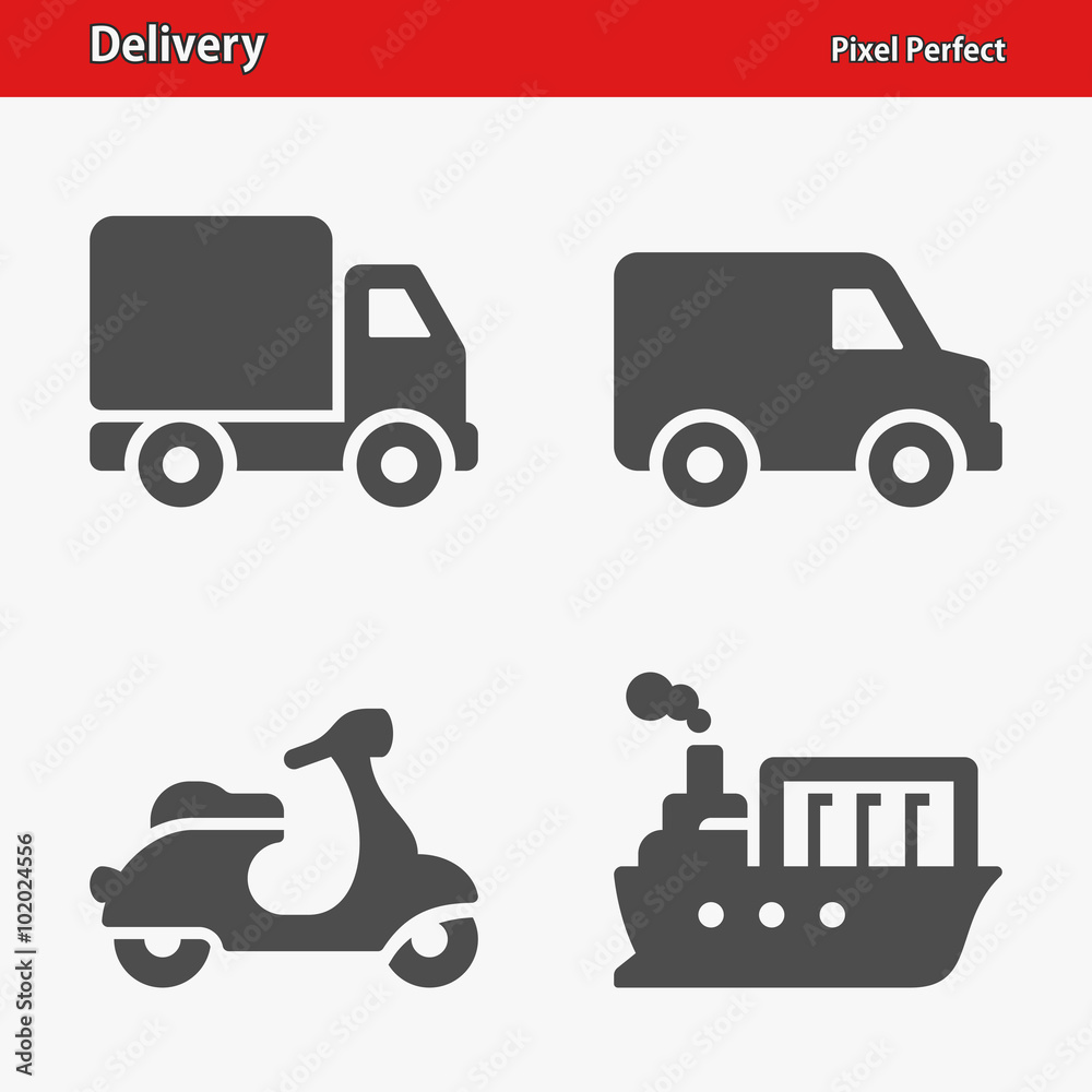 Delivery Icons. Professional, pixel perfect icons optimized for both large and small resolutions. EPS 8 format. Delivery Icons. Professional, pixel perfect icons optimized for both large and small resolutions. EPS 8 format.