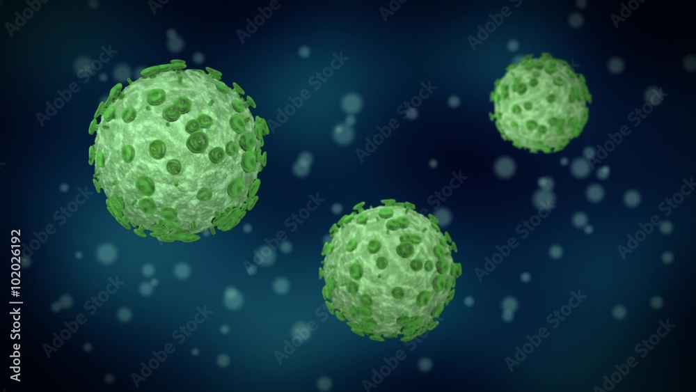 some hiv bacteria under the microscope (3d render) some hiv bacteria under the microscope (3d render)
